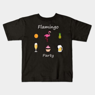 Flamingo Party Kids T-Shirt